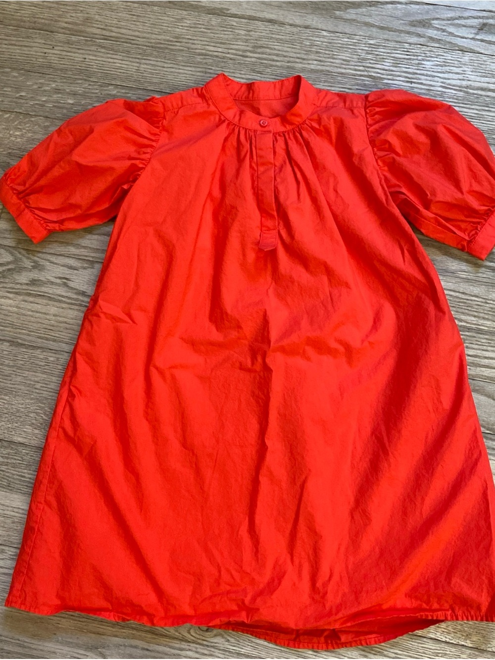 COS Toddler Girl 2-4Y 100% Cotton Red Shift Dress Lined